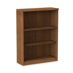 Alera Valencia 39.38"H 3-Shelf Bookcase with Adjustable Shelf, Modern Walnut (ALEVA634432WA)
