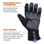ProFlex 817 Reinforced Thermal Utility Gloves, Black, X-Large (17355)