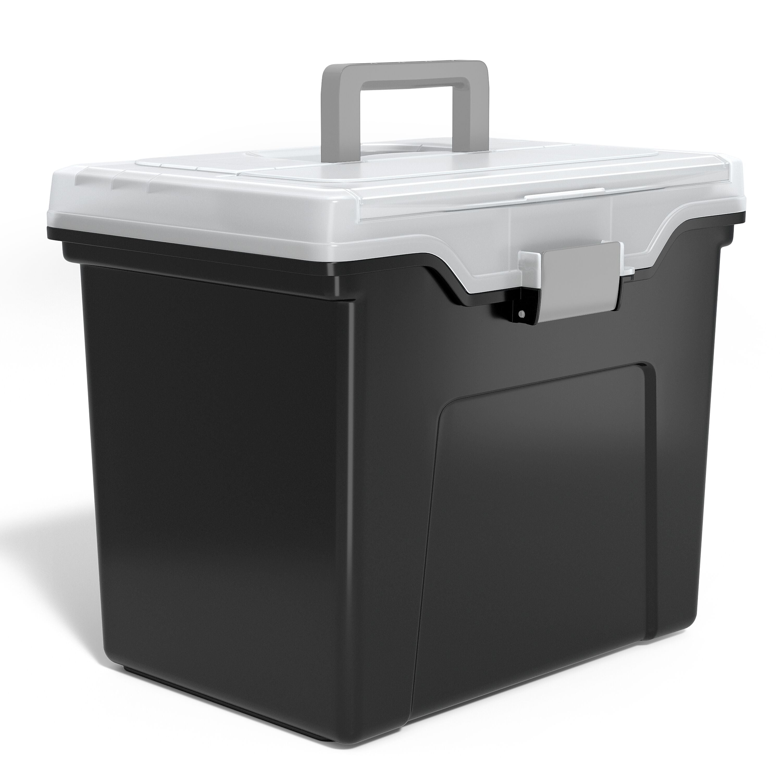 Staples File Box File Portable Tote, Letter Size, Black (140163/110997)