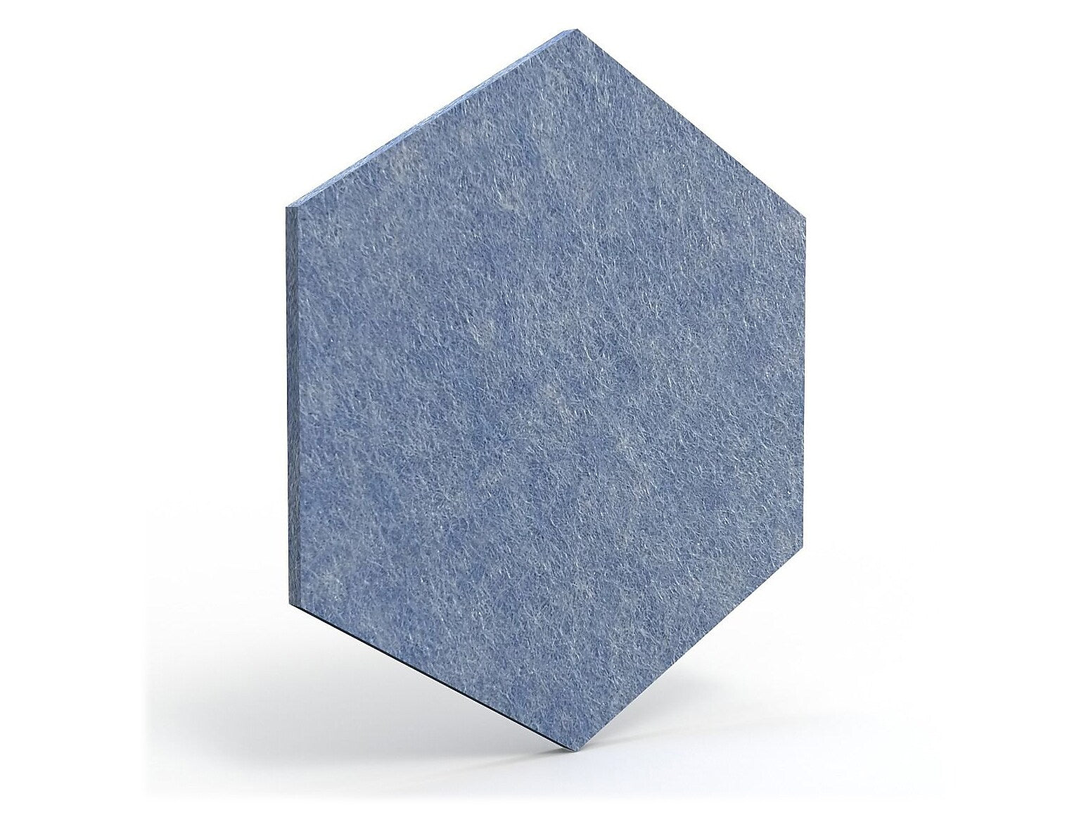 Luxor Reclaim Stick-On Decorative Acoustic Panels, 11"H x 9.5"W, Light Blue PET, 6/Pack (RCLMHEX005)