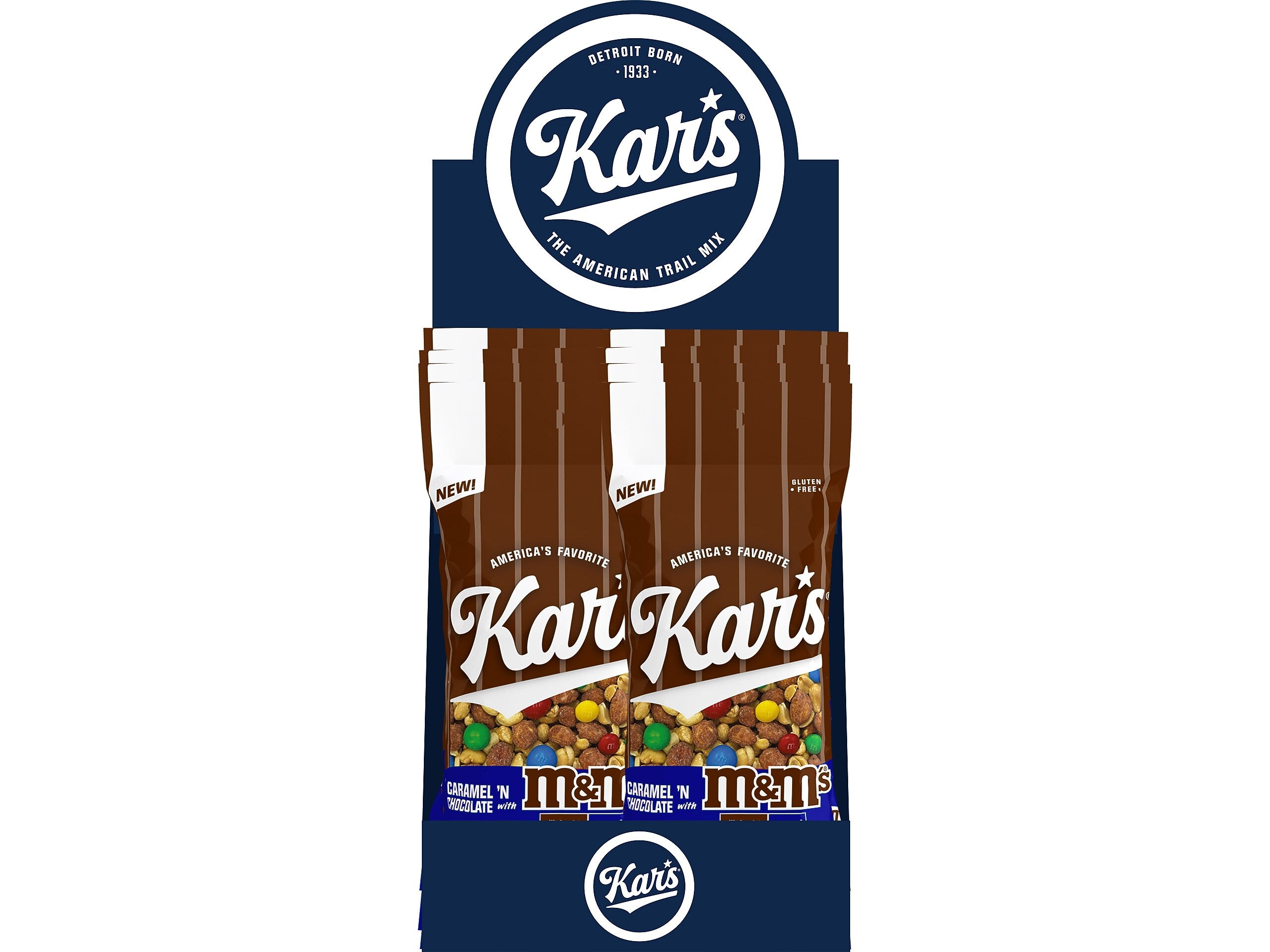 Kar's M&M's Caramel 'N Chocolate Gluten Free Trail Mix, 2 oz., 12 Bags/Box (8959)