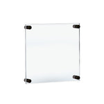 Azar Poster Holder, 15" x 18", Wall Mounted, Black, Acrylic (105510-BLK)