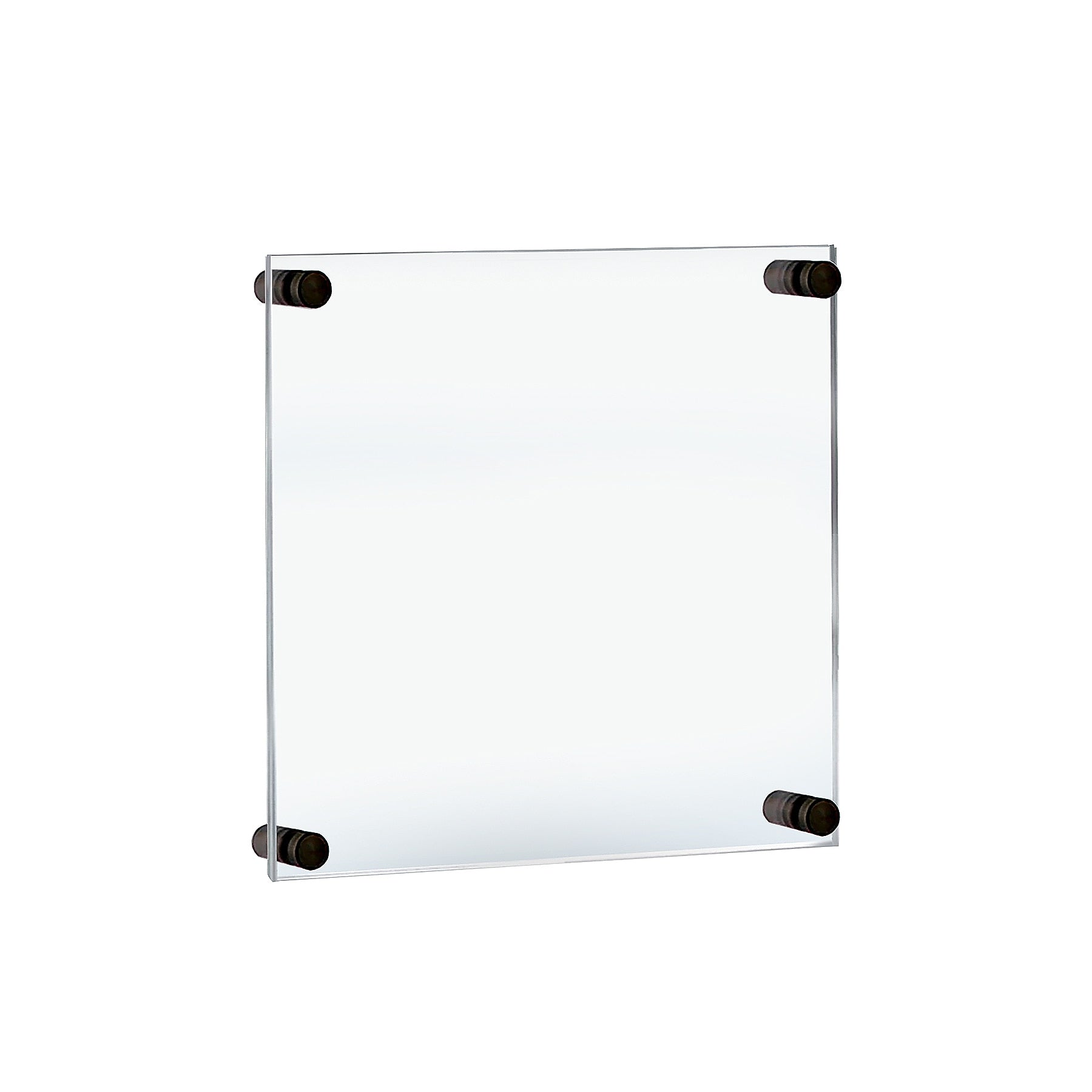 Azar Poster Holder, 15" x 18", Wall Mounted, Black, Acrylic (105510-BLK)