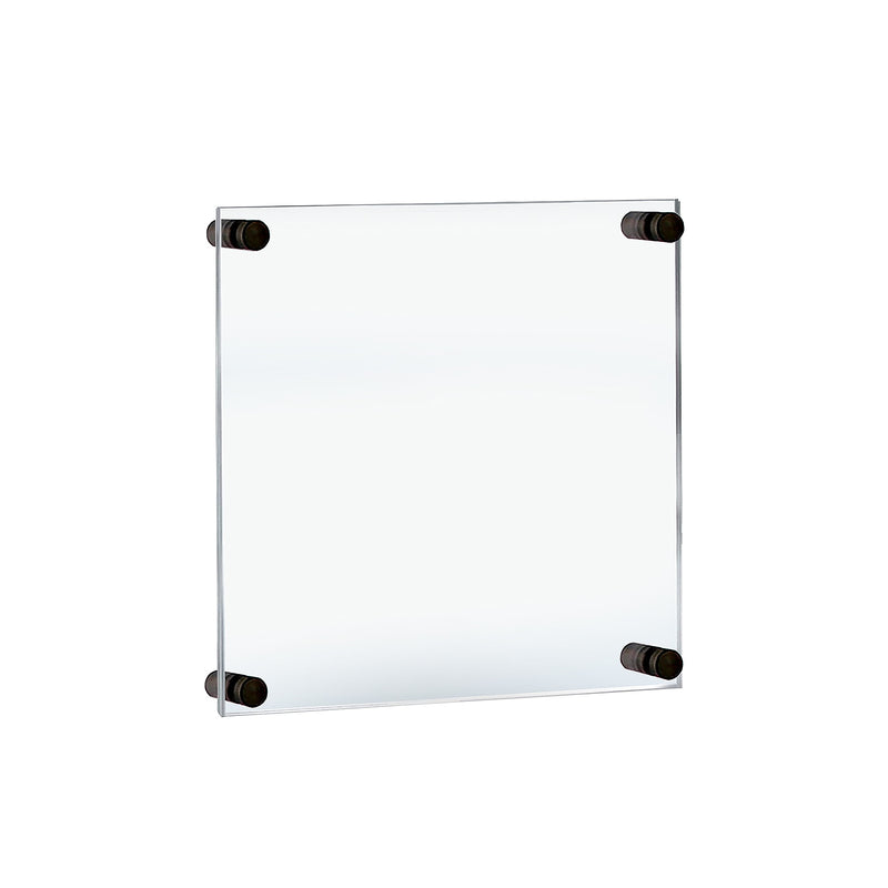 Azar Poster Holder, 15" x 18", Wall Mounted, Black, Acrylic (105510-BLK)