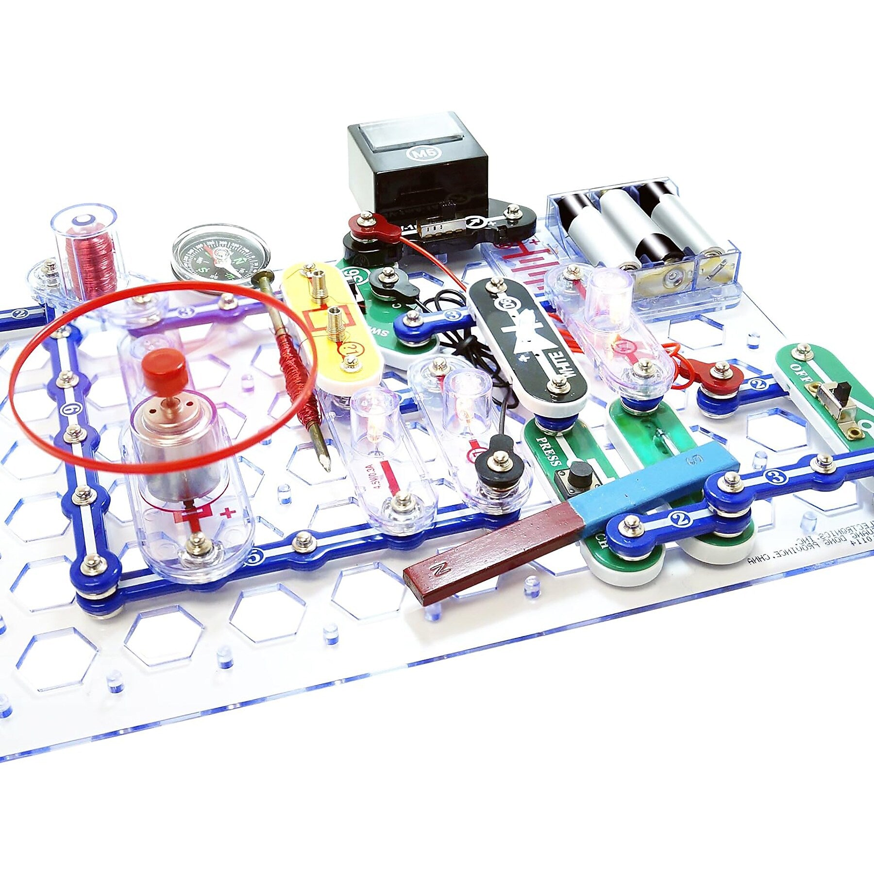 Elenco Snap Circuits STEM Circuit Building Set, 48/Pack (EE-SCSTEM1)
