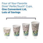 Dixie PerfecTouch Insulated Paper Hot Cups, 8 oz., Coffee Haze, 50/Pack (5338CD)