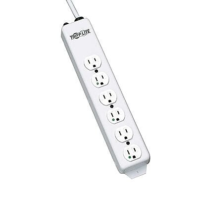 Tripp Lite Power Distribution Strip, 15' Cord, 6 Hospital-Grade Outlets, Hospital-Grade plug