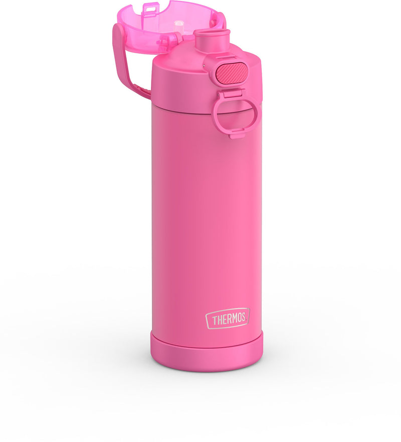 Thermos FUNtainer Stainless Steel Vacuum Insulated Water Bottle, 16 oz., Neon Pink (EAF42100NP6)