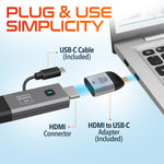 Delton E2 Wireless Transmitter and Receiver, Portable HDMI Extender, Gray (DTEHDMI2)