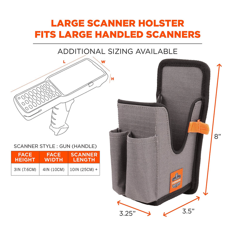 Squids 5541 Barcode Scanner Holster with Belt Clip for Gun Grip Mobile Computers (19183)