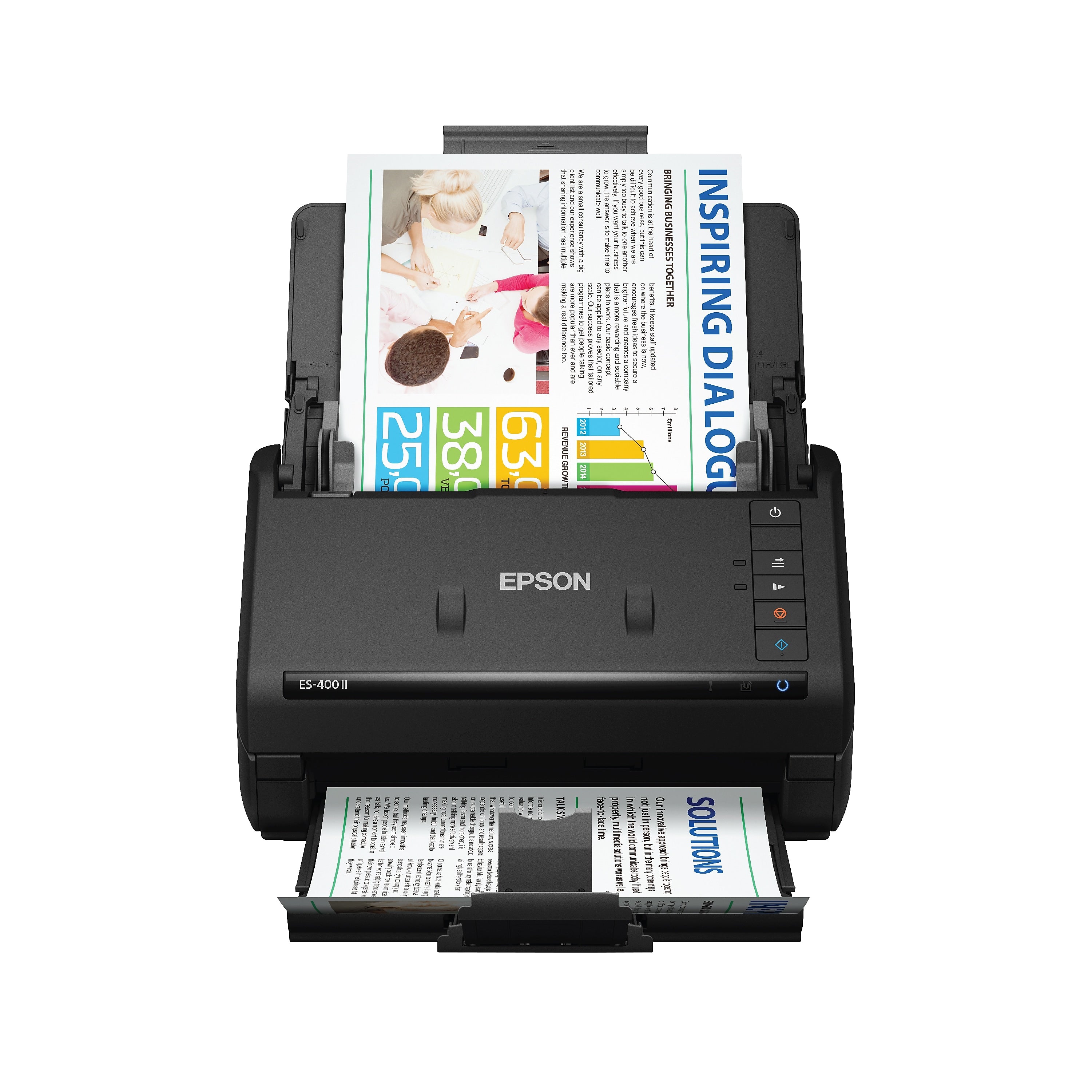 Epson WorkForce ES-400 II Duplex Document Scanner, Black (B11B261201)
