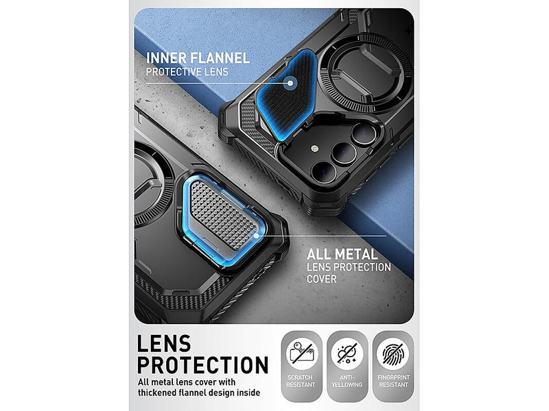 i-Blason ArmorBox MagSafe Rugged Case for Samsung Galaxy S24, Shock Absorbing, Black (GS24ABSPBK)