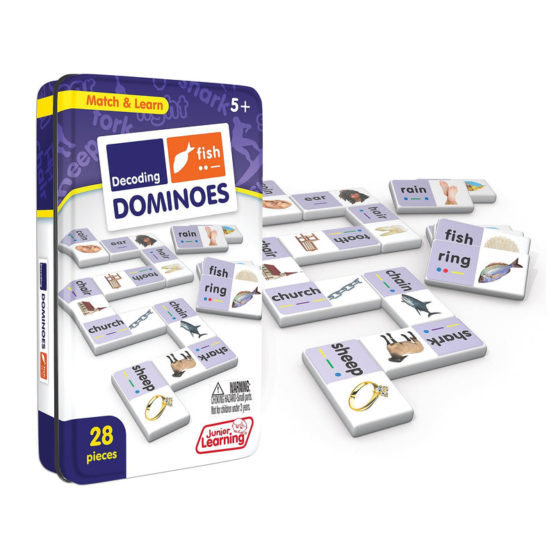 Junior Learning Decoding Match & Learn Dominoes, 2/Bundle (JRL670-2)