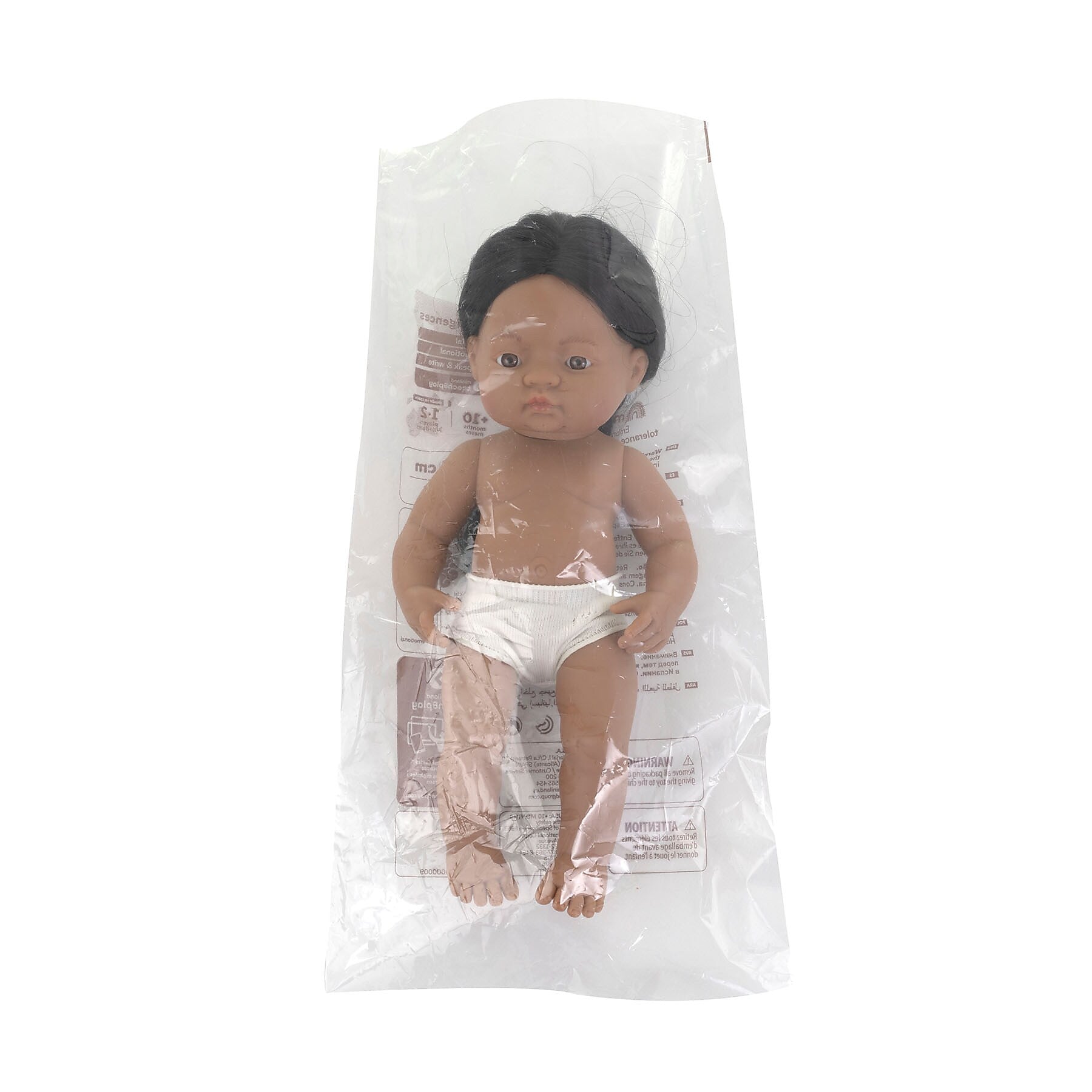 MINILAND Anatomically Correct 15" Baby Doll, Native American Boy (MLE31239)