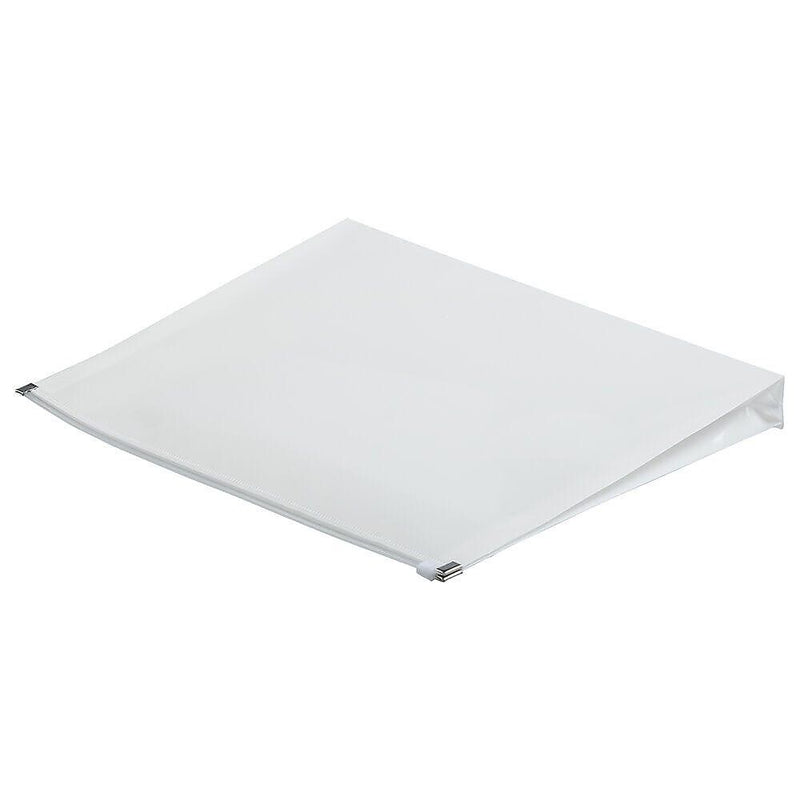 JAM Paper Premium Plastic Document File, Letter, White, 3/Pack (218Z1WHX3)