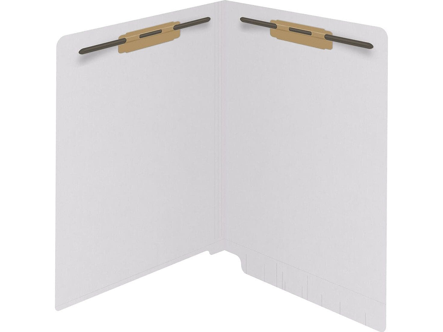 Medical Arts Press Reinforced End Tab File Folder, Straight Cut, Letter-Size, White, 50/Box (S-01602-WHT)