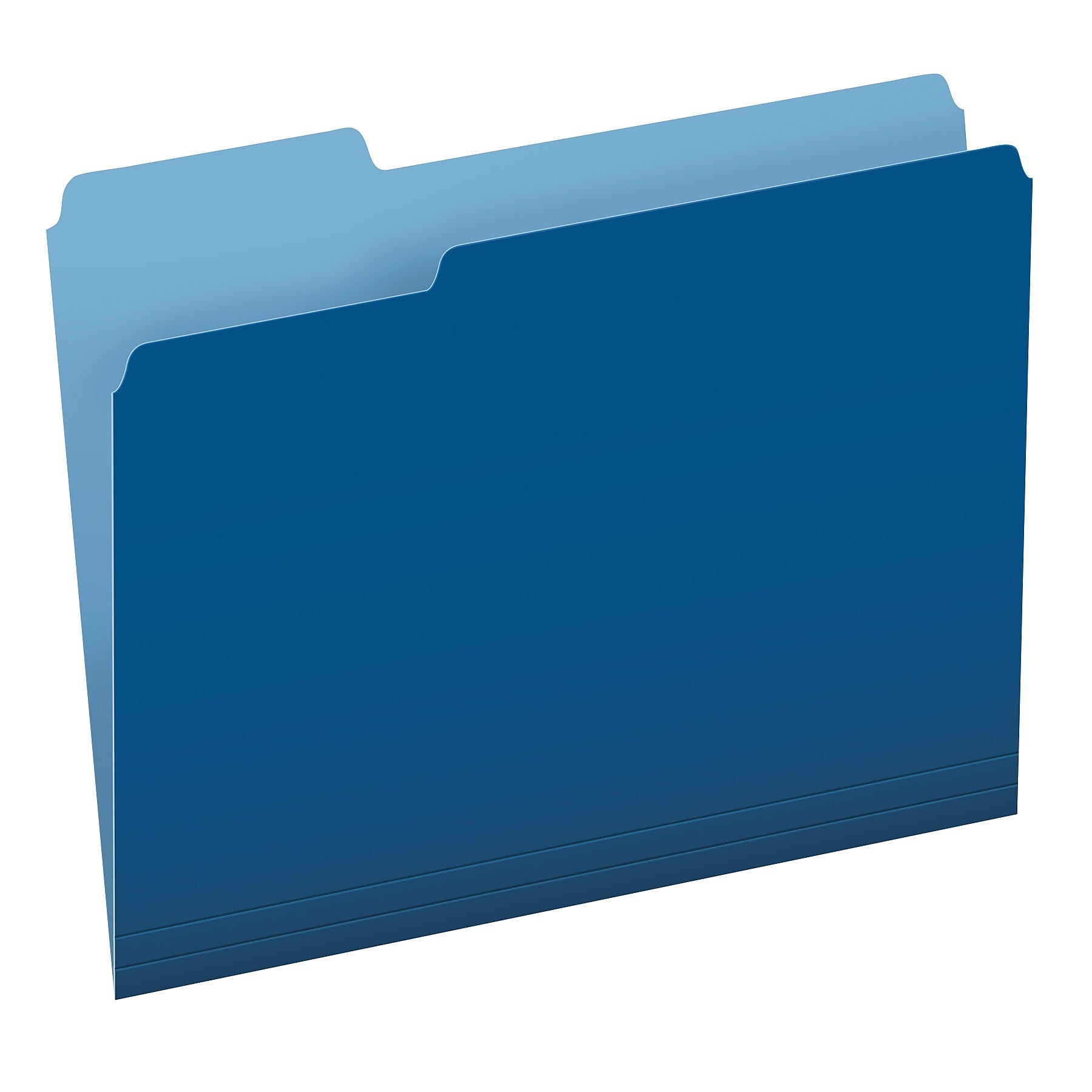 Pendaflex Recycled File Folder, 1/3-Cut Tab, Assorted, Letter Size, Navy, 100/Box (4210 1/3 NAV)