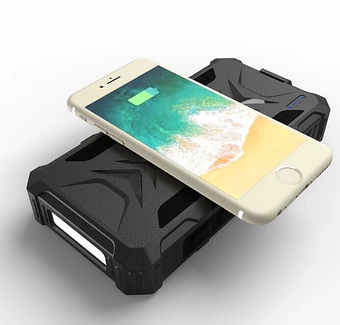 4XEM 30,000 mAh Mobile Solar Power Bank and Charger(4XSOLARPWR30OR)