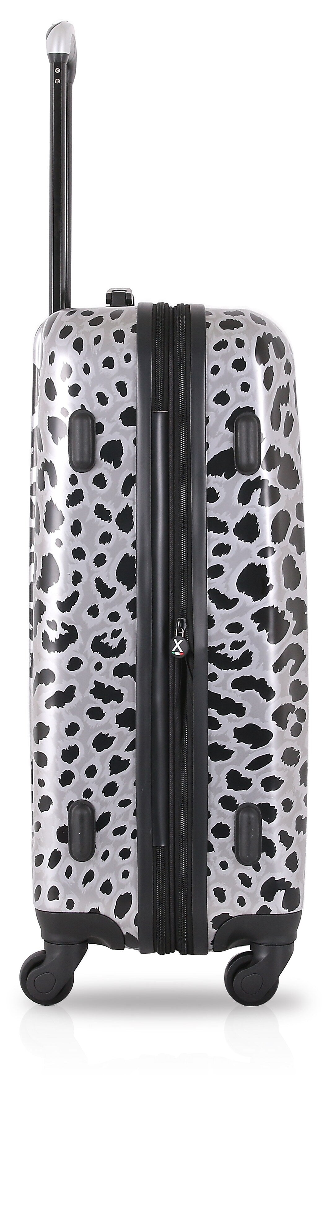 TUCCI Hardside Carry-On Suitcase, 4-Wheeled Spinner, TSA Checkpoint Friendly, Winter Leaopard (T0158-20in-WINL)