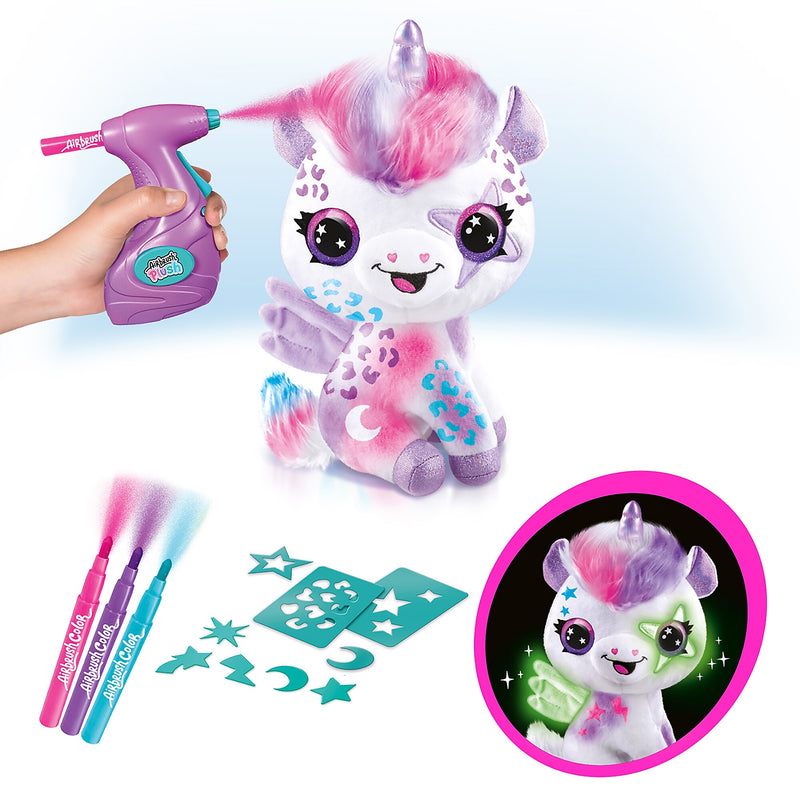 Style 4 Ever Airbrush Plush Glow in the Dark Unicorn (228330-8)