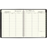 2026 AT-A-GLANCE Recycled 7" x 8.75" Weekly & Monthly Appointment Book, Faux Leather Cover, Black (70-951G-05-26)