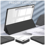 SaharaCase Venture Series TPU 13.1" Folio Case for S10 FE+, Scorpion Black (TB00467)