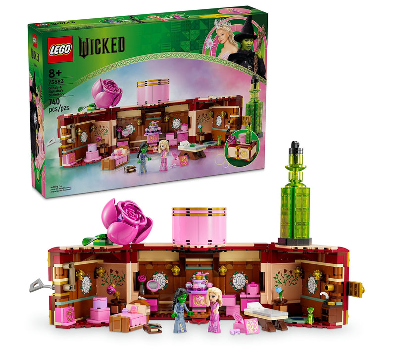 LEGO Wicked Glinda & Elphabas Dormitory, 740 Pieces (75683)