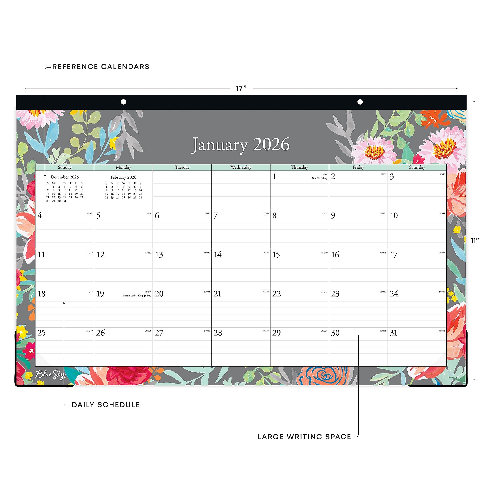 2026 Blue Sky Sophie 11" x 17" Monthly Desk Calendar (140089-26)