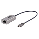 StarTech USB-C to Ethernet Adapter, 10/100/1000 Mbps, Gigabit Network Adaptr, ASIX AX88179A, 1ft/30cm Cable, Windows/macOS/Linux