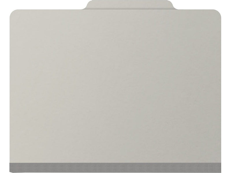 Medical Arts Press Pressboard Classification Folder, 2" Expansion, Letter Size, Gray, 25/Box (DV-T42-02-3GRY)