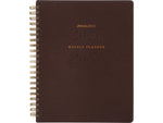 2024-2025 AT-A-GLANCE Signature 8.5" x 11" Academic Weekly & Monthly Planner, Faux Leather Cover, Distressed Brown