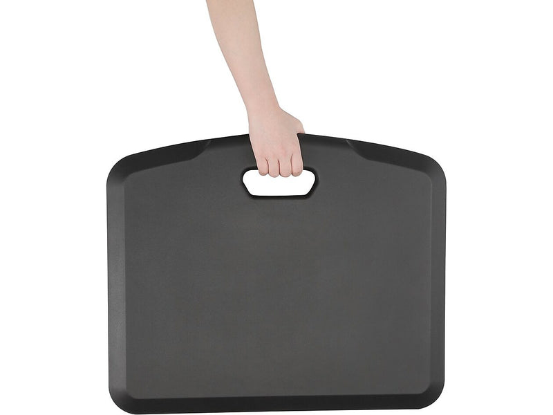 Amer Anti-Fatigue Portable Standing Mat, 22" x 18", Black (EZMAT2218)