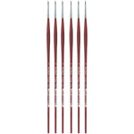 da Vinci COLLEGE Oil and Acrylic Synthetic Student Round Brush, 6 Brushes/Pack (DVXVA87300-6)
