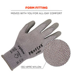Ergodyne ProFlex 7024 PU Coated Cut-Resistant Gloves, ANSI A2, Gray, Medium, 1 Pair (10403)