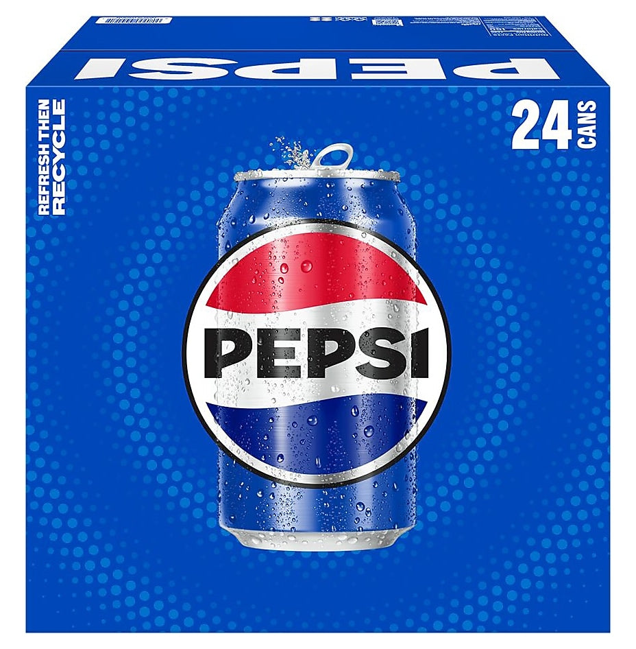 Pepsi Soda, 12 oz., 24 Cans/Carton (5000)