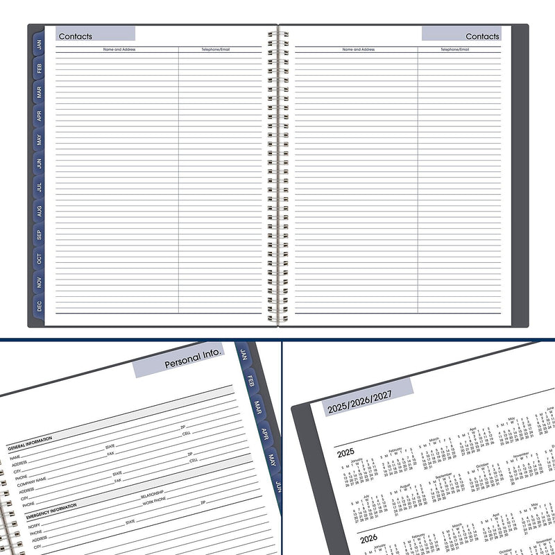 2026 AT-A-GLANCE DayMinder 8.5" x 11" Monthly Planner, Poly Cover, Gray (GC470-07-26)