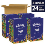Kleenex Ultra Soft Facial Tissue, 3-Ply, 120 Tissues/Box, 6 Boxes/Pack, 4 Packs/Carton (54317)