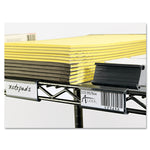 Alera Blank Label Holders, 3" x 1", Gray , 10/Pack (ALESW59ST)