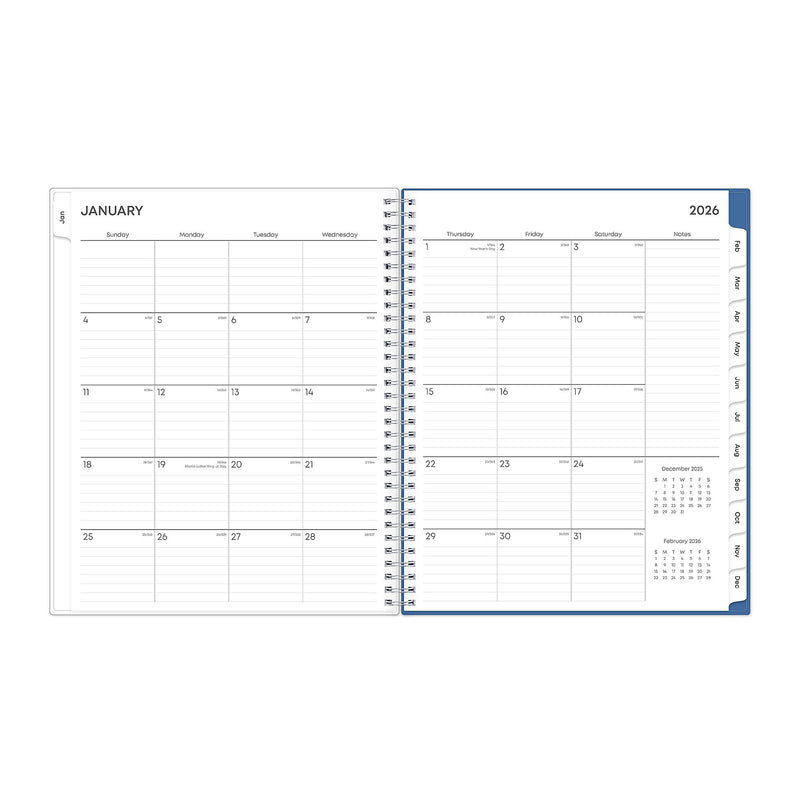 2026 Blue Sky Savoy 8.5" x 11"  Weekly & Monthly Planner, Plastic Cover, Multicolored (148762-26)
