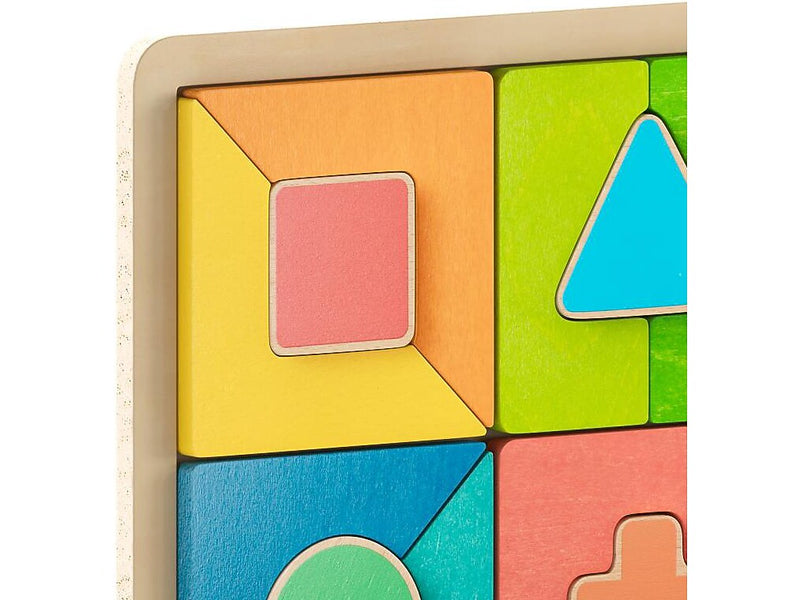 Flash Furniture Bright Beginnings Geometric Shape Building STEM Puzzle Board (MK-MK11145-GG)