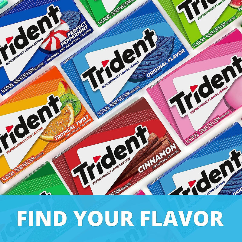 Trident Original Gum, 14 Pieces/Pack, 12/Packs (VAM05020)