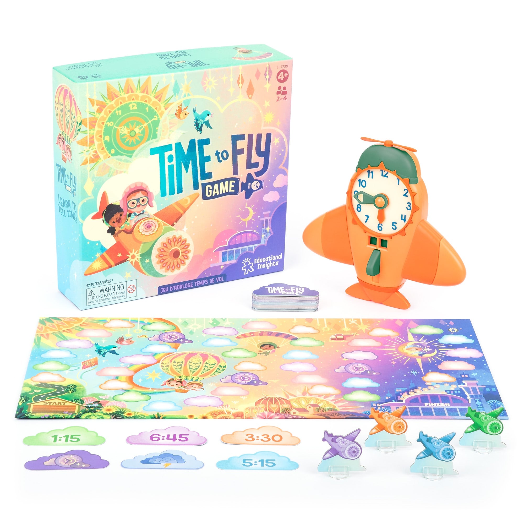 Educational Insights Time Flies Clock Game (1739)