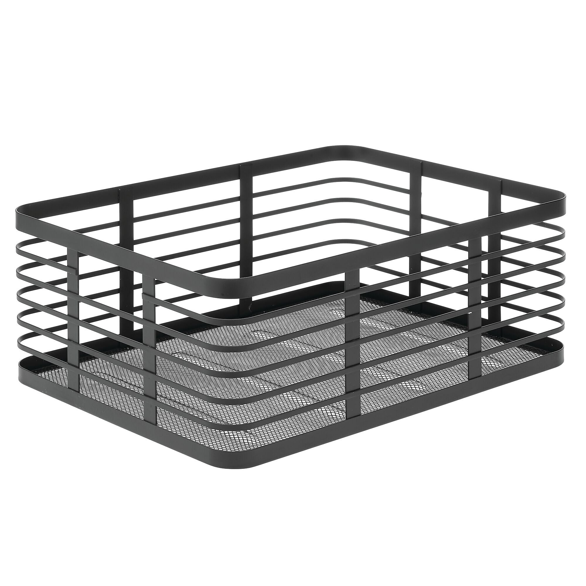 mDesign Steel Organizer, Matte Black (25934)