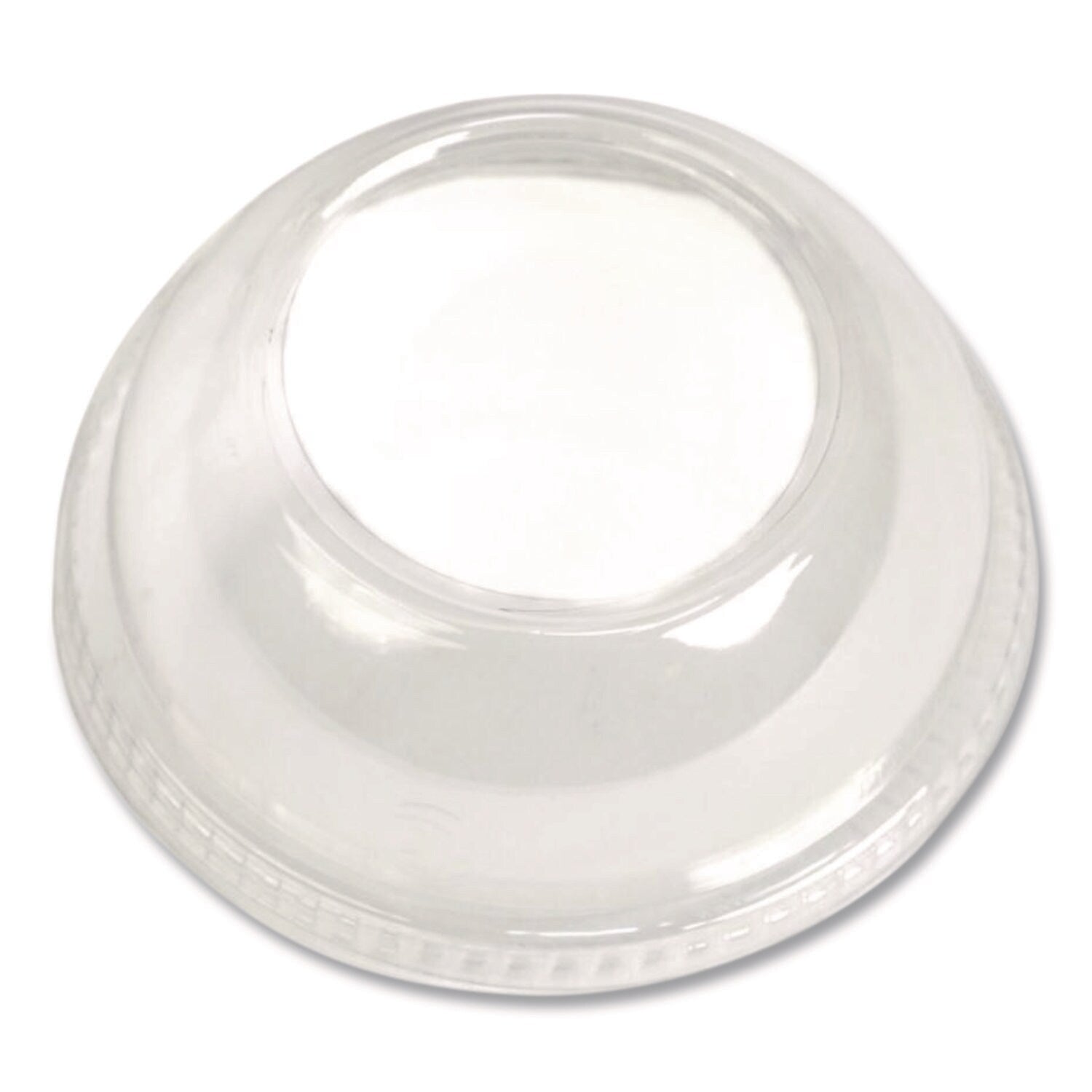 Plastifar Fully Closed PET Cold Cup Lids, Fits 5 oz. or 8 oz. Cups, Clear, 100/Sleeve, 10/Sleeves/Carton (18431)