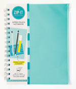 Carolina Pad Zip-It 1-Subject Professional Notebooks, 7" x 8.75", College Ruled, 120 Sheets (55025)