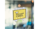 Azar Sign Holder, 8.5" x 11.5", Wall Mounted, Clear, Acrylic, 10/Pack (106614-10PK)