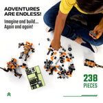 JITTERYGIT Robotryx Orange Tangryp Robot Building Toy, 221 Pieces/Pack (ROBOTRYX-ORANGE)