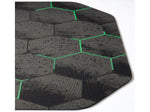 Anji Mountain Rug'd Kaleidoscope Carpet & Hard Floor Chair Mat, 36" x 48", Gray/Green (AMB9110)