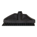 Boardwalk 11.5" Polyethylene Terephthalate Bristle Flagged Angled Broom, Black (6410-6-BWK)