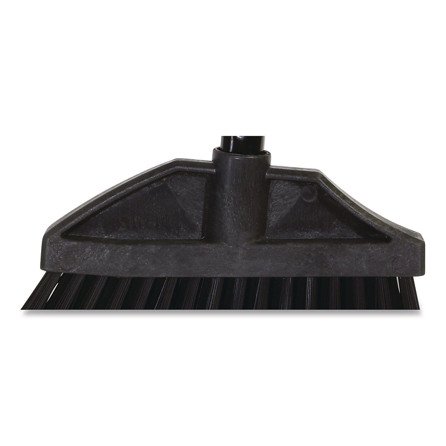 Boardwalk 11.5" Polyethylene Terephthalate Bristle Flagged Angled Broom, Black (6410-6-BWK)